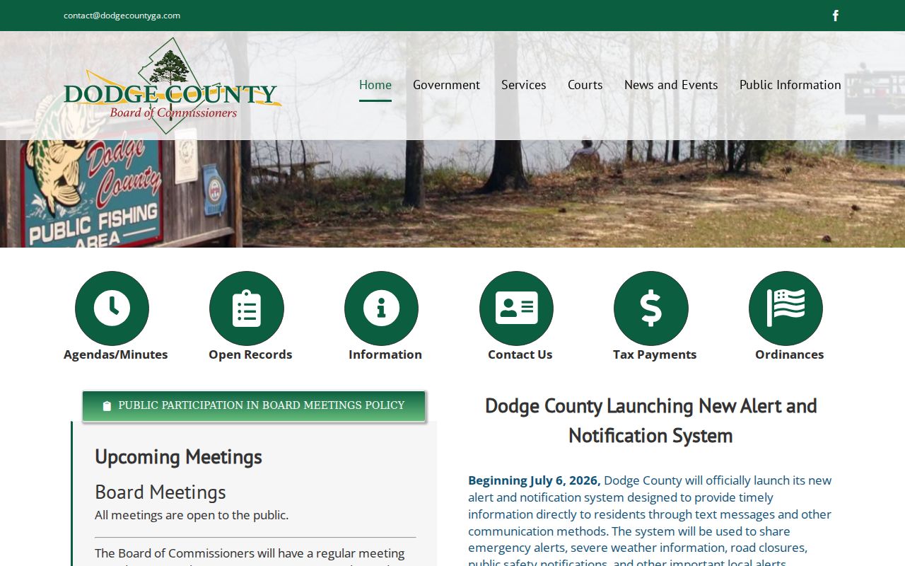 Dodge County public information navigation for warrant record requests